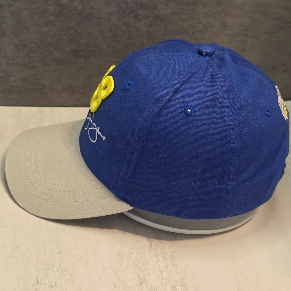 NASCAR Jimmie Johnson #48 Kellogg's Racing Hat Blue Grey 2008 Adjustable Cap
